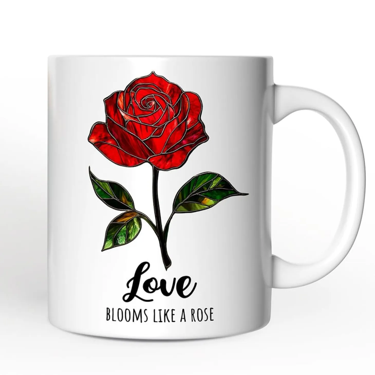 Rose Ceramic Mug