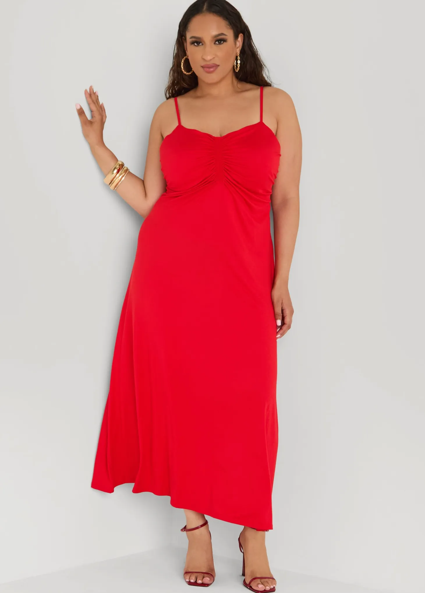 Ruched Maxi Dress