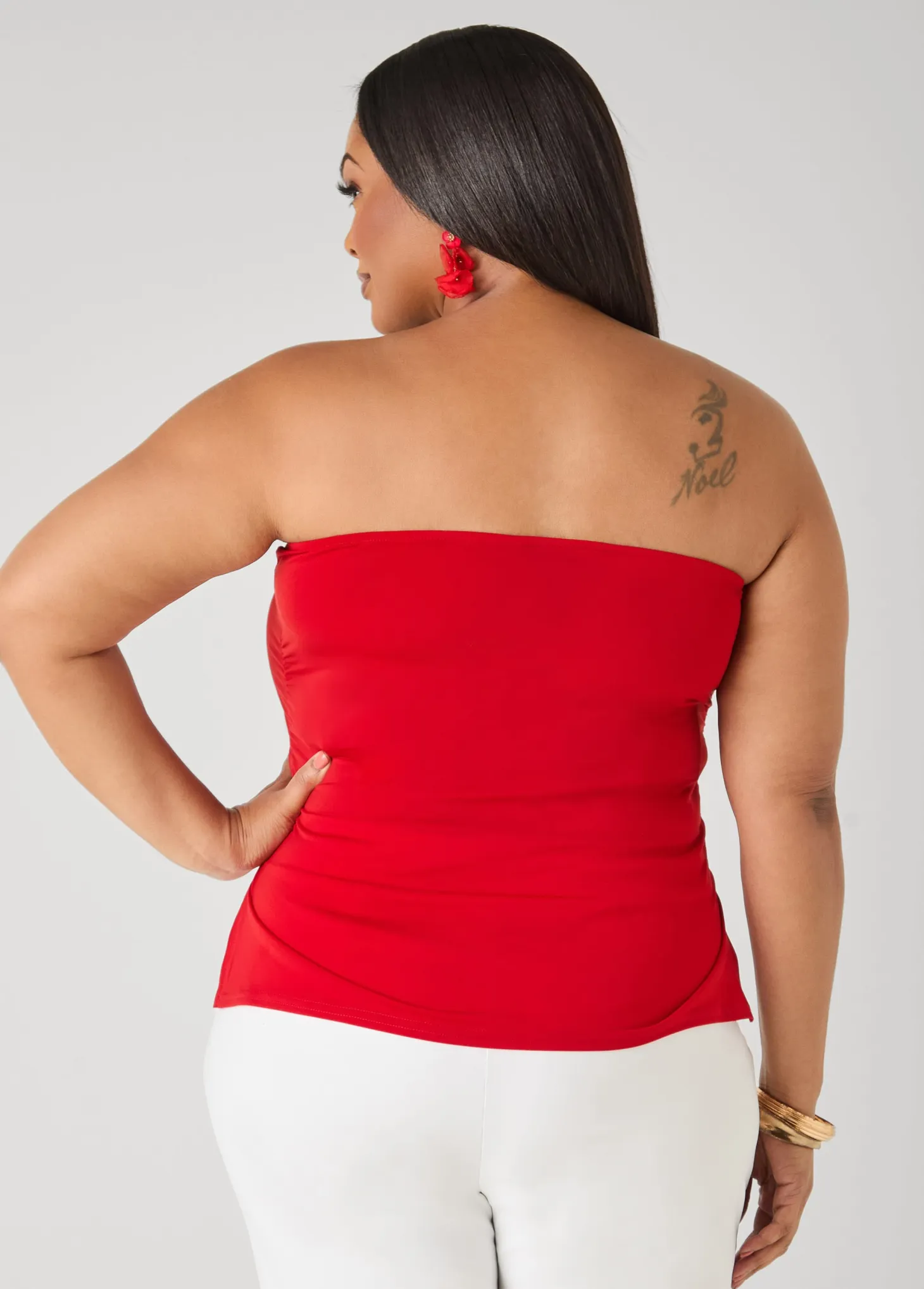 Ruched Tube Top