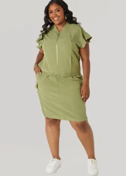 Ruffle Sleeve Track Jacket