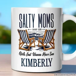 Salty Moms Beach Club Ceramic Mug