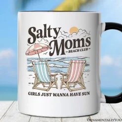 Salty Moms Beach Club Mug