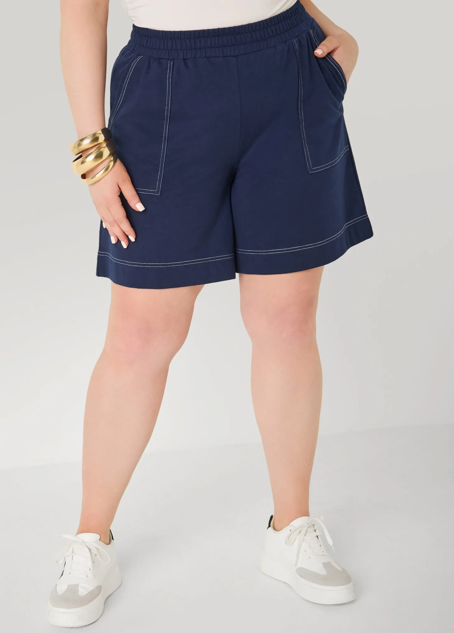 Seam Detailed Bermuda Shorts