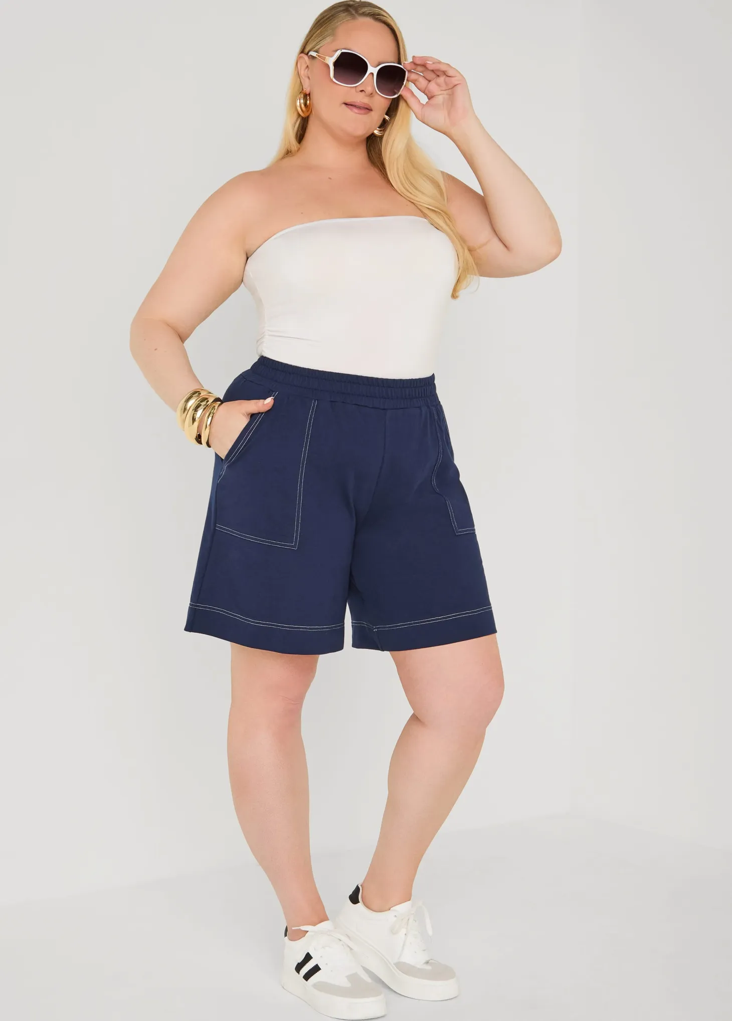 Seam Detailed Bermuda Shorts