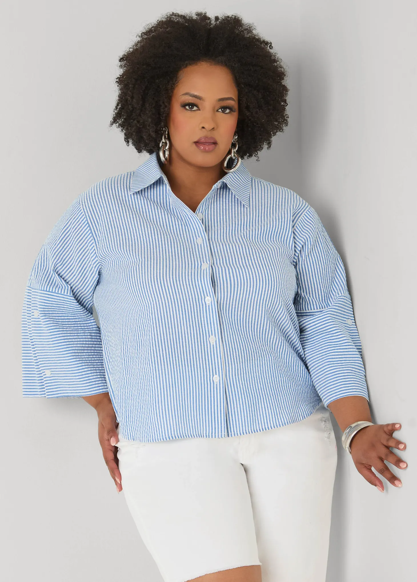 Seersucker Cotton Shirt
