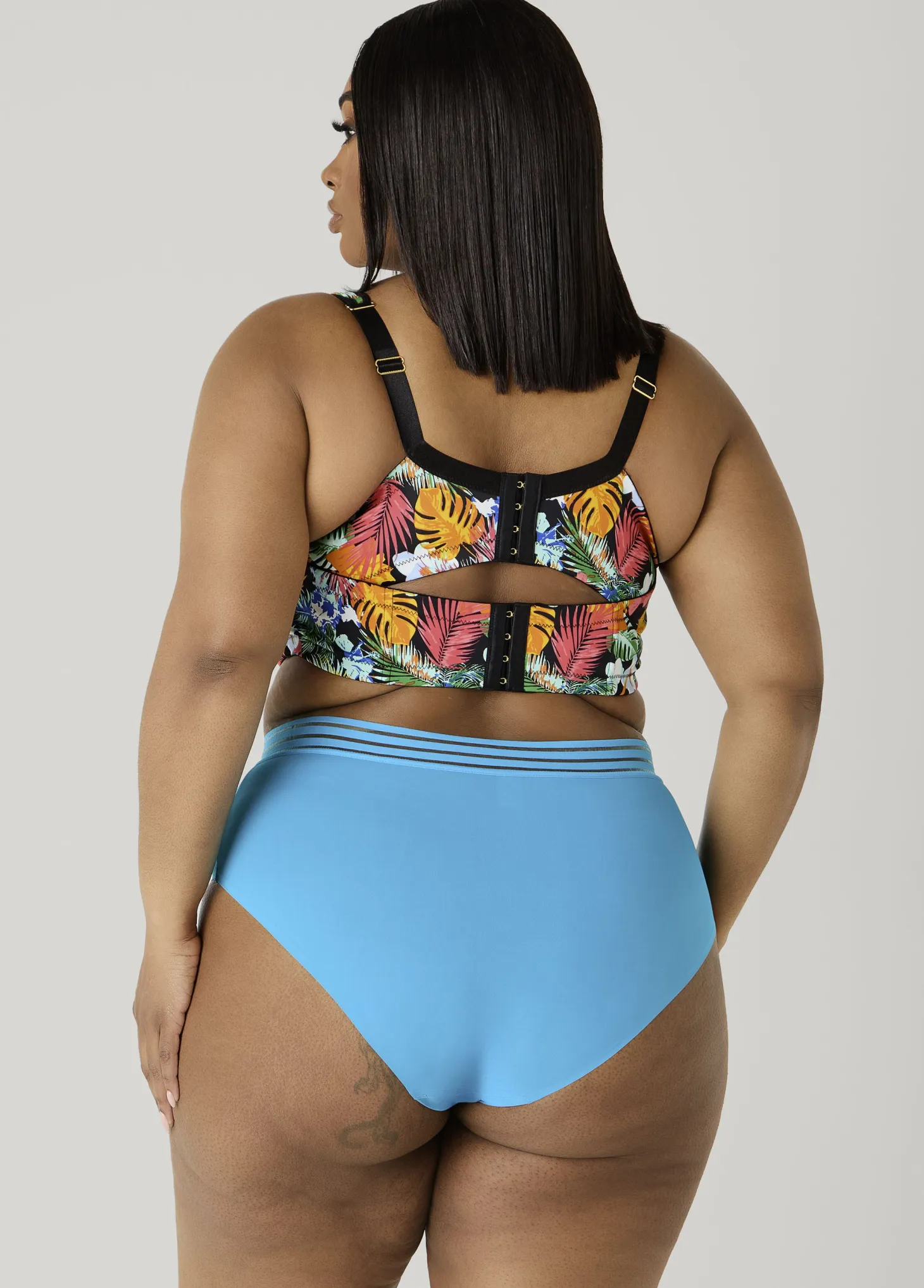 Sheer Waist Microfiber Briefs