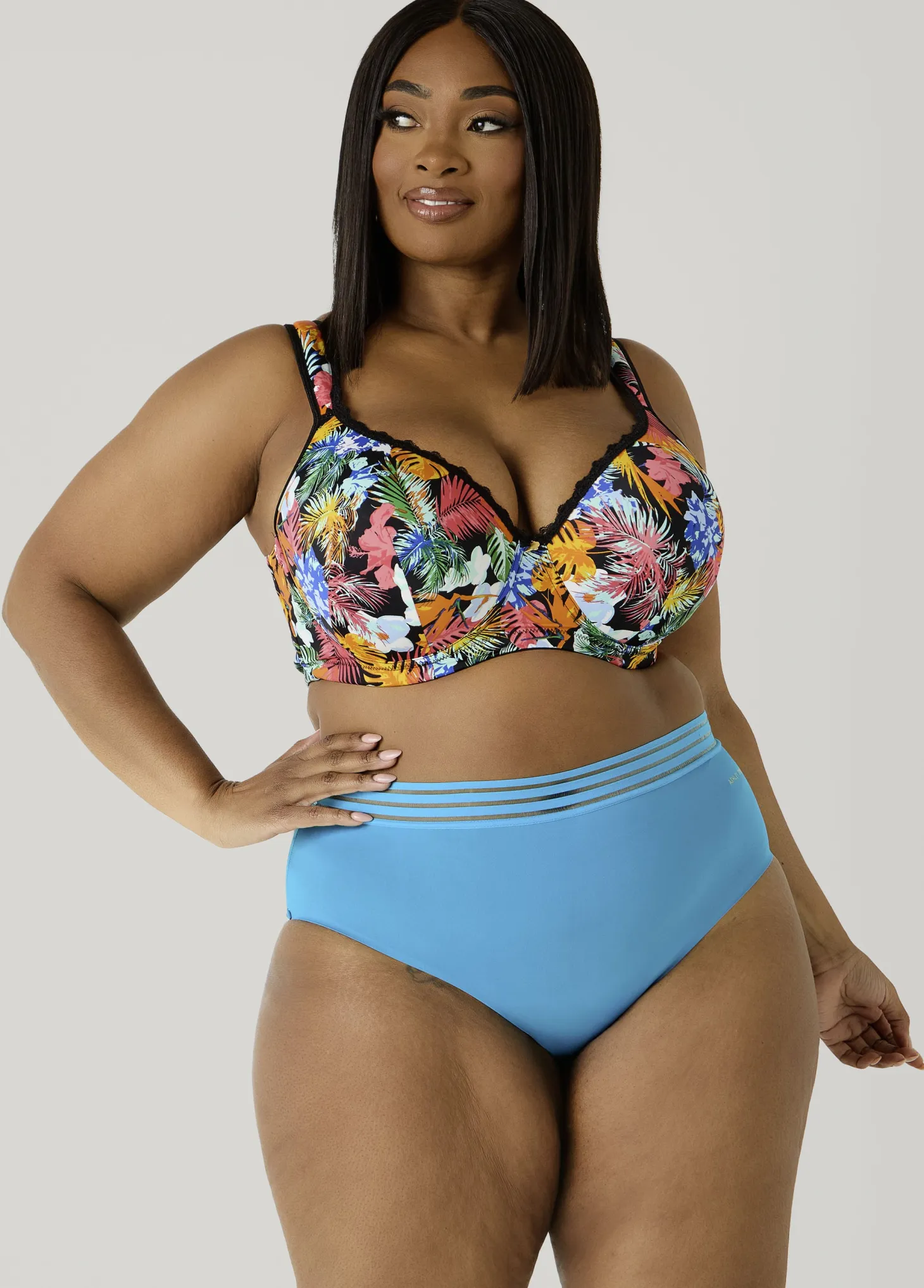 Sheer Waist Microfiber Briefs