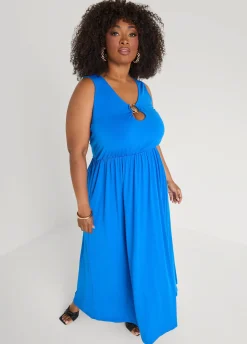 Shell Embellished Maxi Dress