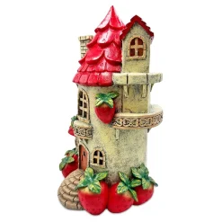 Solar Powered Strawberry Fairy Home Figurine