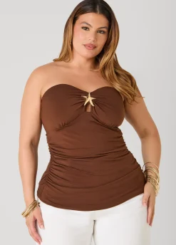 Starfish Cutout Tube Top