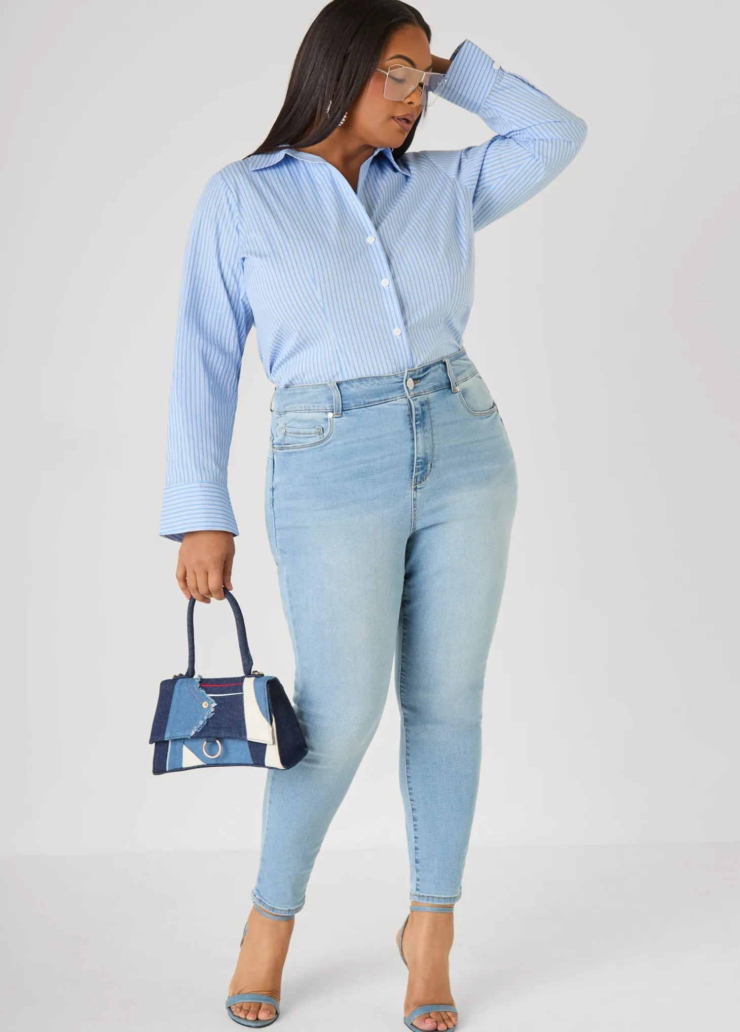 Striped Cotton Blend Shirt