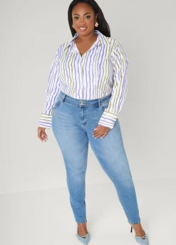 Tall Striped Collared Shirt