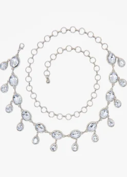 Teardrop Crystal Chain Belt