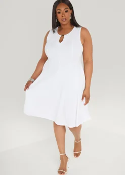 Textured A Line Dress