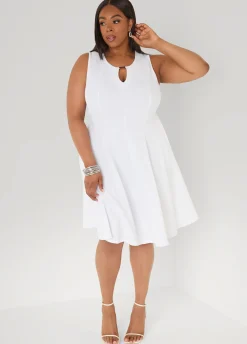 Textured A Line Dress