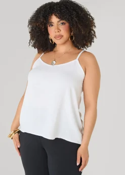 Textured V Neck Cami