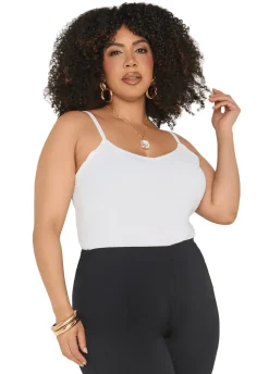 Textured V Neck Cami