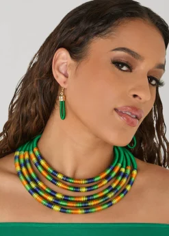 Threaded Necklace Set