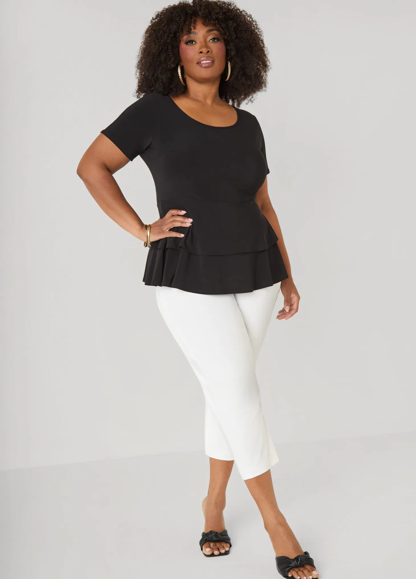 Tiered Peplum Top