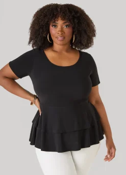 Tiered Peplum Top