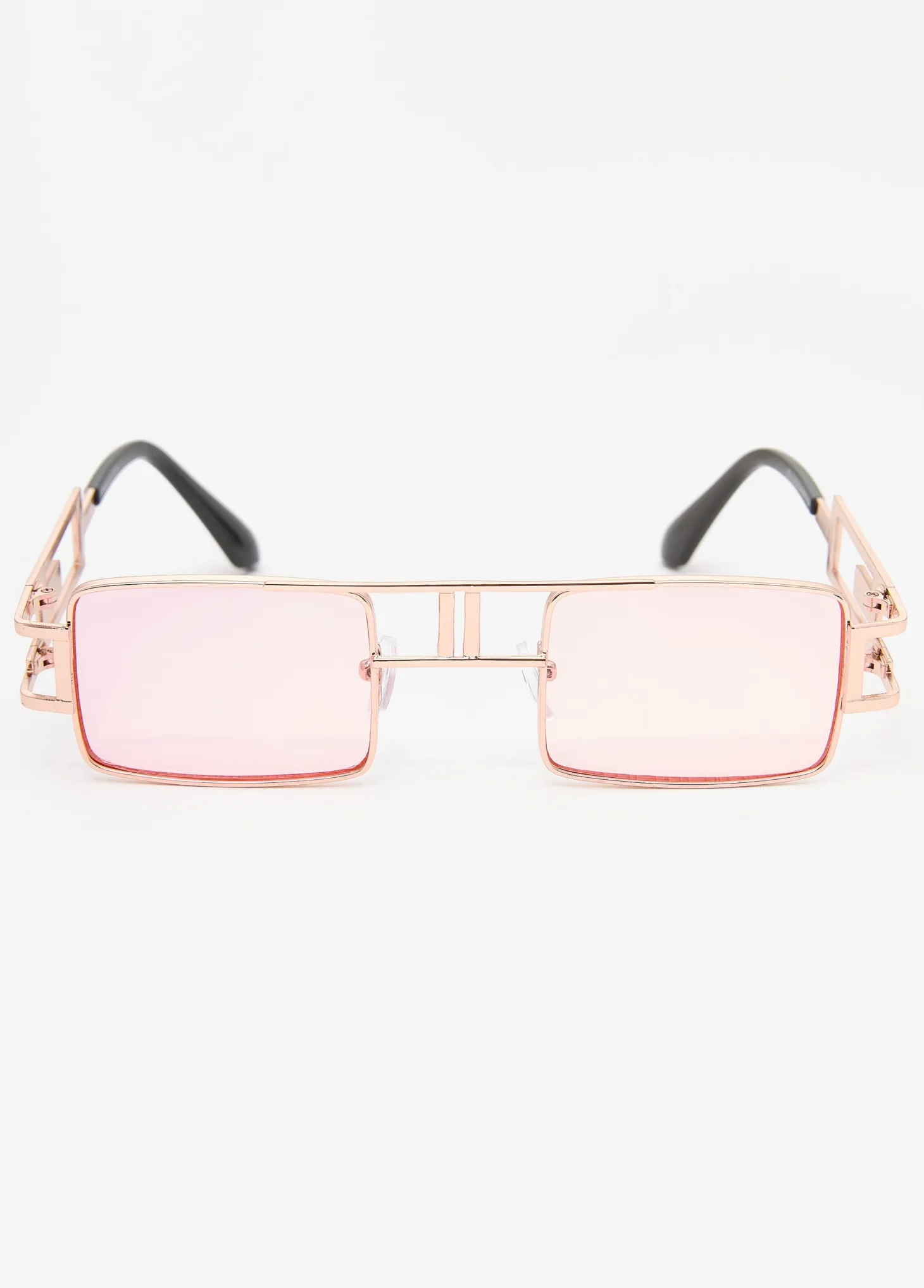 Tinted Rectangle Frame Sunglasses