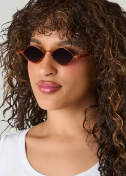 Tortoiseshell Diamond Sunglasses
