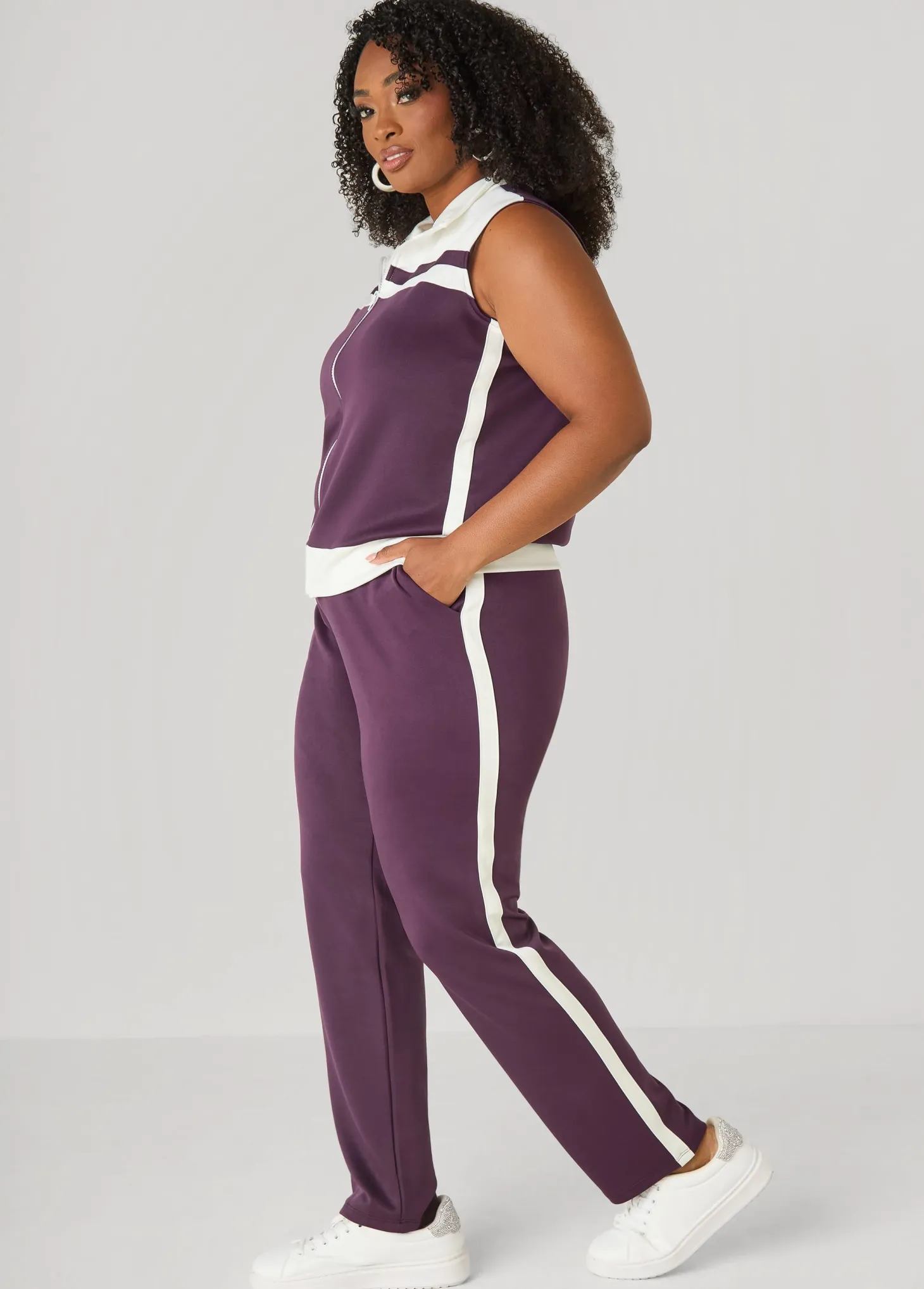 Two Tone Athletic Knit Vest