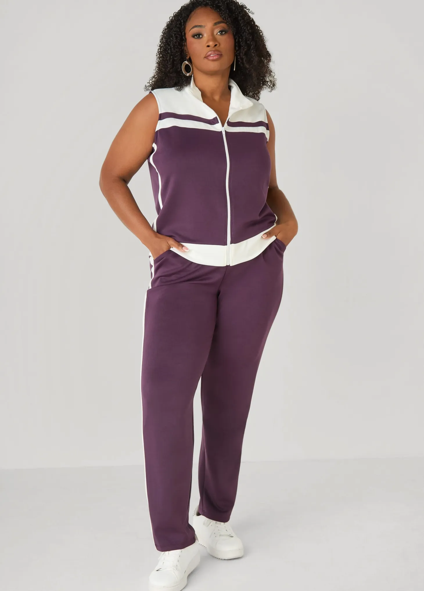 Two Tone Athletic Knit Vest