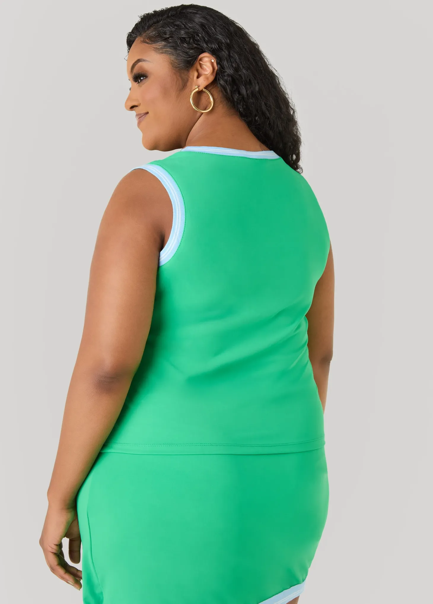 Two Tone Tennis Tank