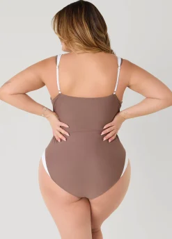 Two Tone U Ring Swimsuit