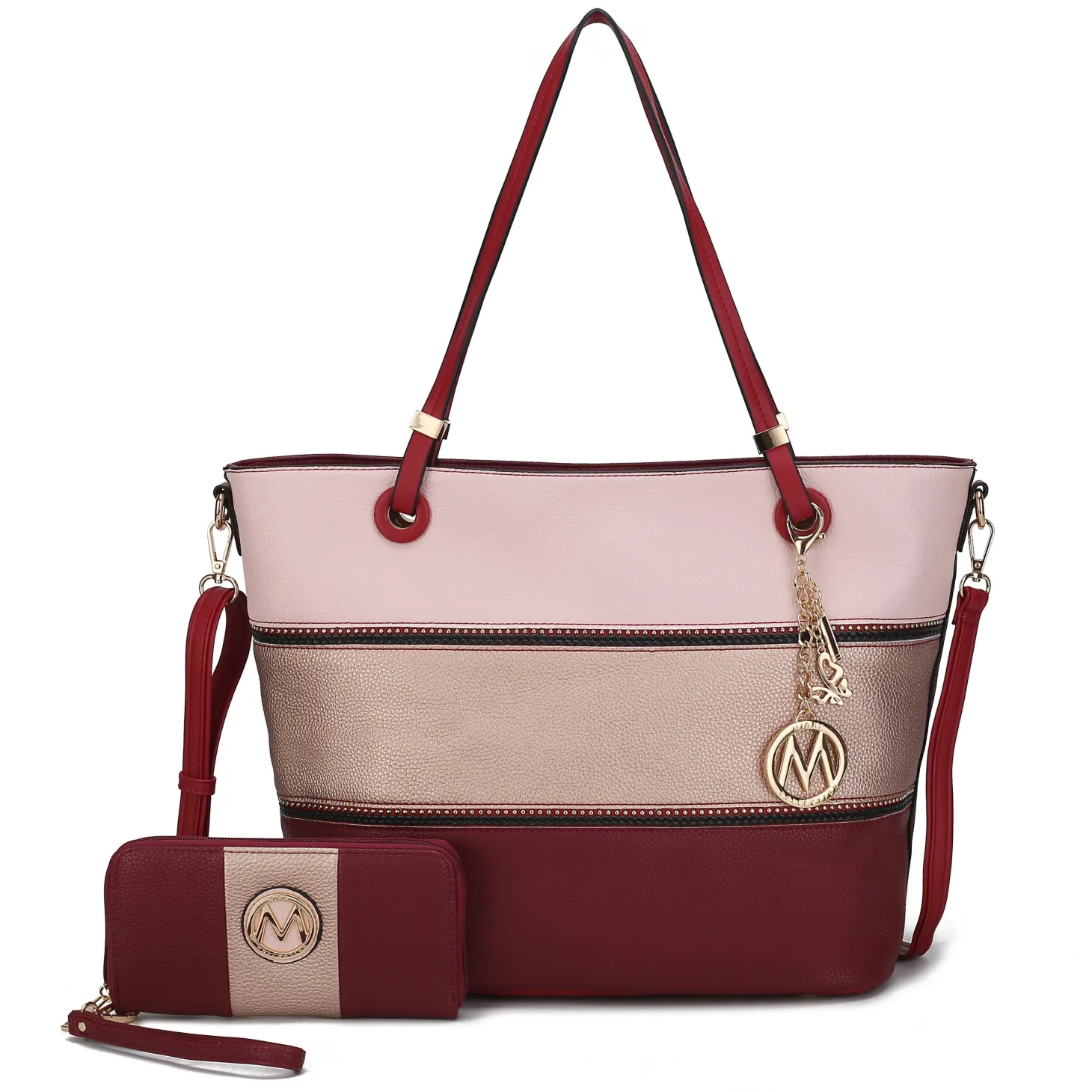 Vallie Colorblock Tote Bag Set