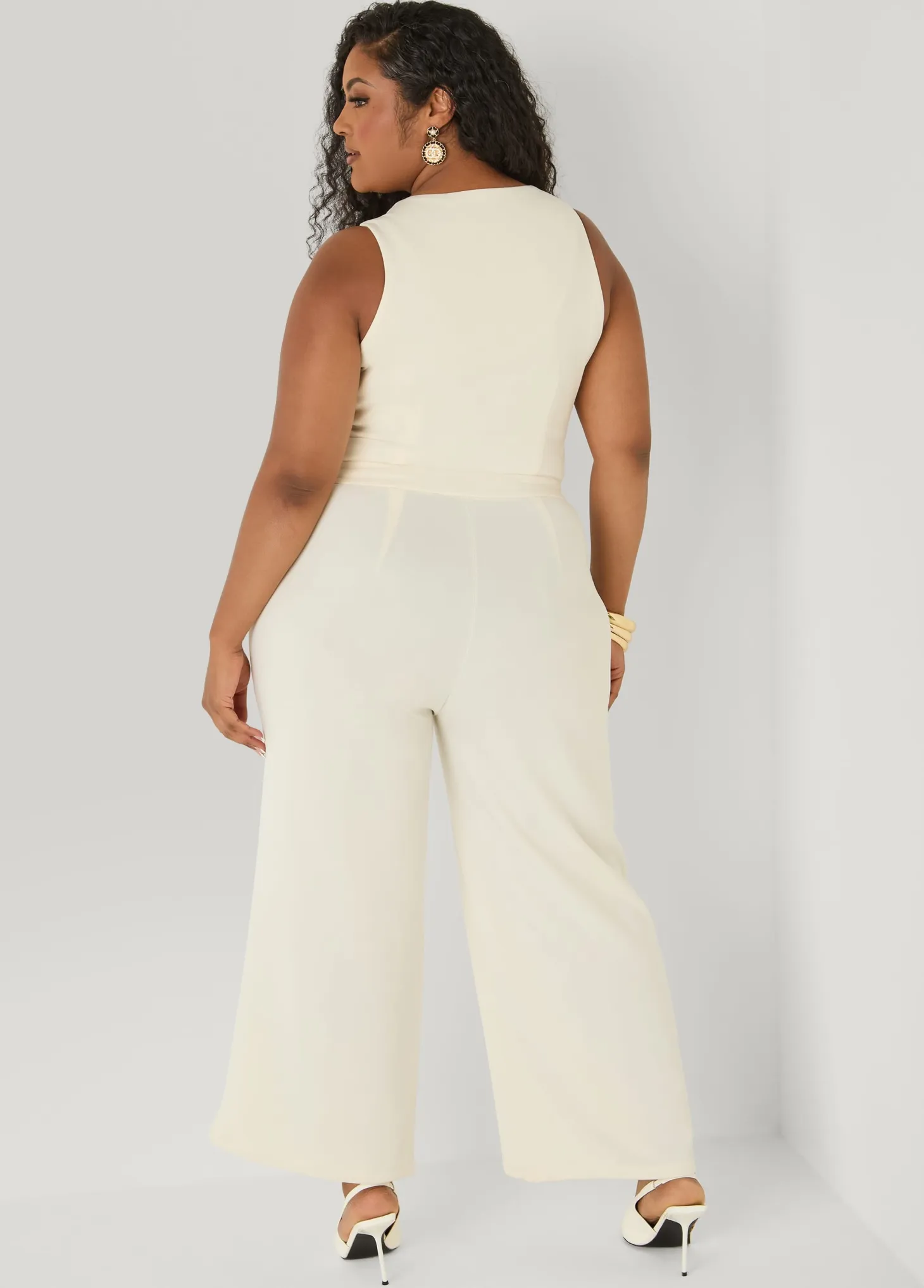 Vest Wide Leg Jumpsuit