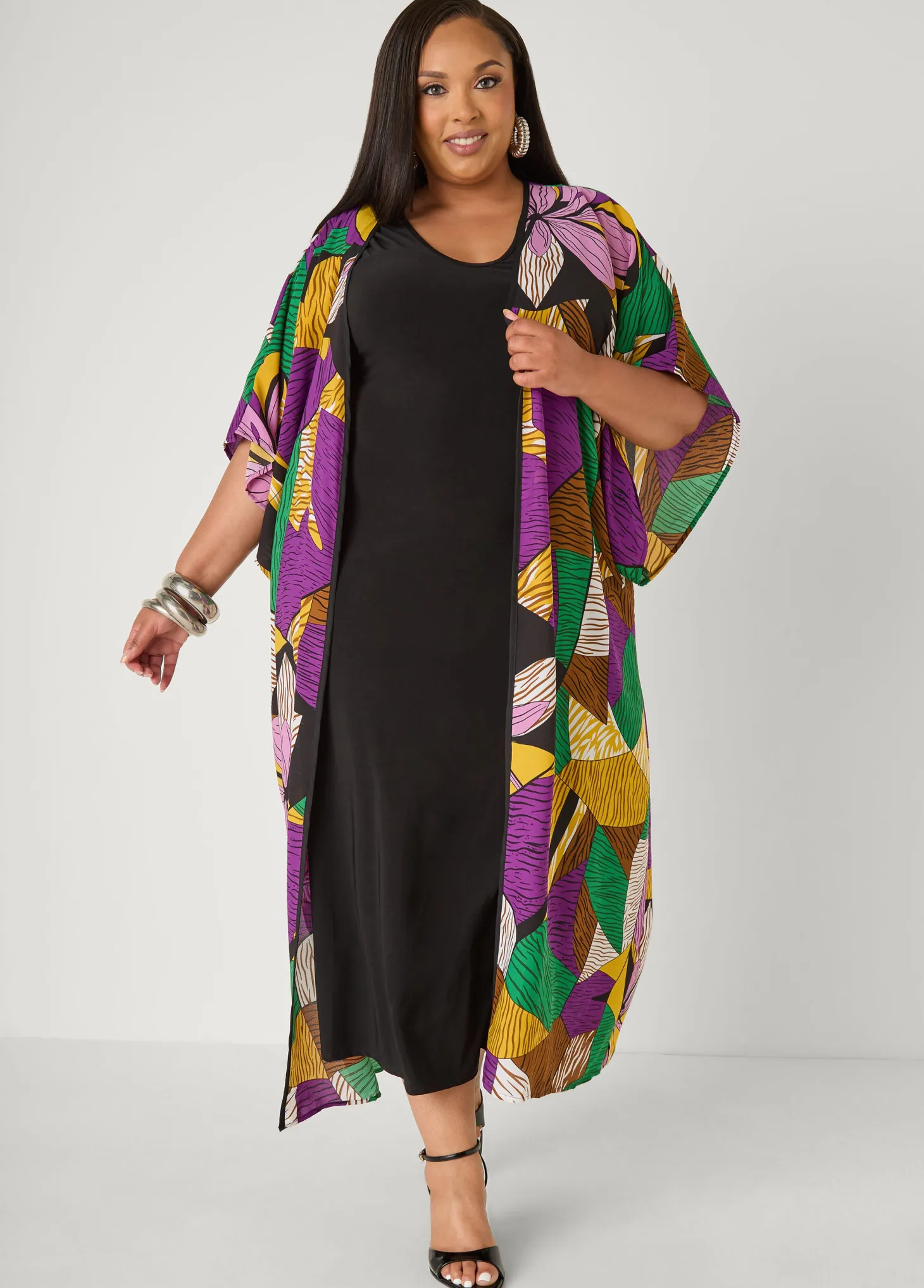 V Neck Maxi Knit Dress