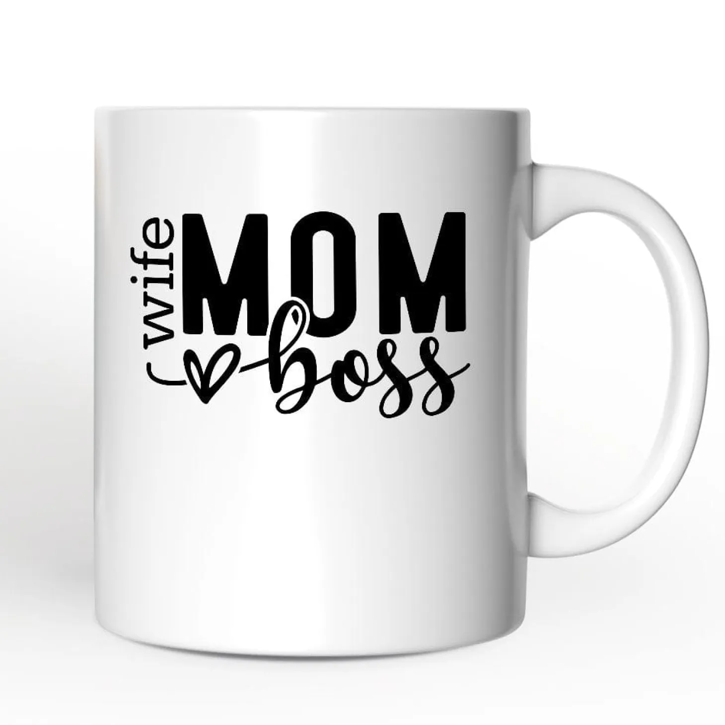 Wife Mom Boss Ceramic Mug