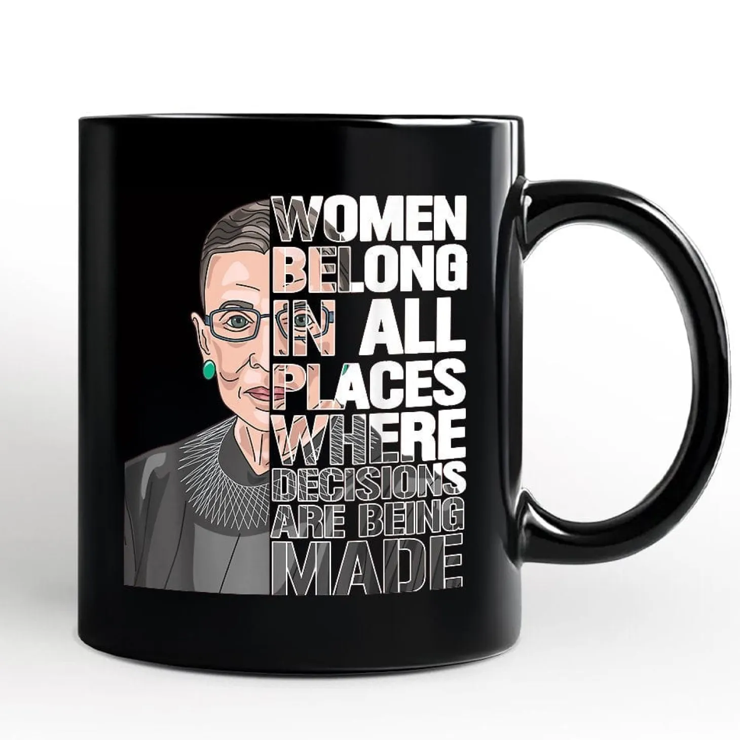 Women Belong in All Places Mug